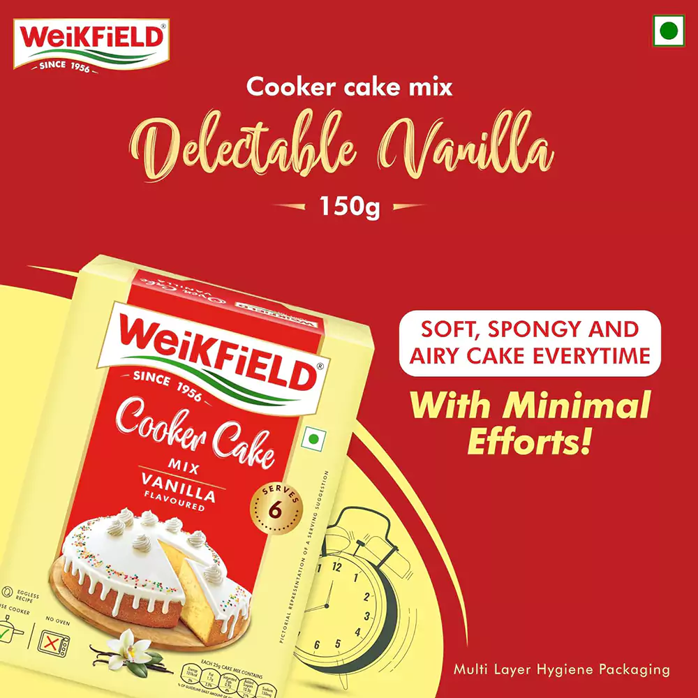 Weikfield Cooker Cake Mix - Vanilla, 150g-6.webp